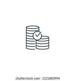 Símbolo de símbolos de dinero elementos vectores para web de infografía