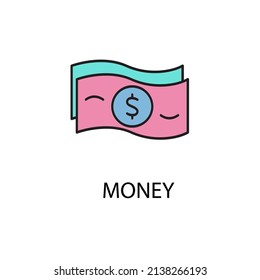 money icons  symbol vector elements for infographic web