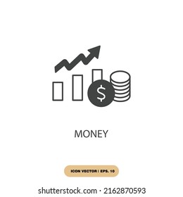 money icons  symbol vector elements for infographic web