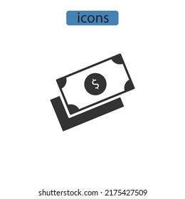 Money icons  symbol vector elements for infographic web