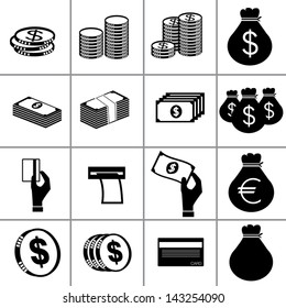 money icons Vector.
