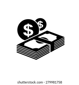 Money icons vector.
