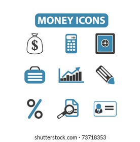 iconos de dinero, vector