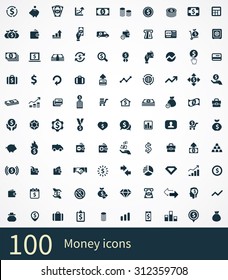 money Icons Vector set.