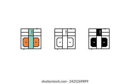 Money icons vector strock illustration