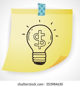 money idea doodle