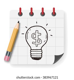 money idea doodle