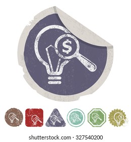 Money idea icon. 