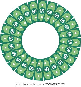 Money, illustration for various finance designers, circle