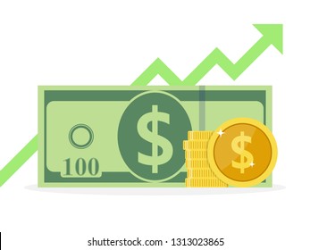 Money Increase Value illustration Vector