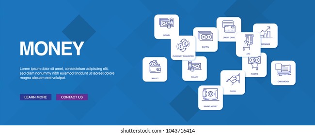 Money Infographic Icon Set