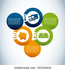 money infographics design, vector illustration eps10 graphic 