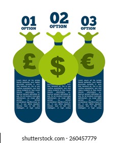 money infographics design, vector illustration eps10 graphic 