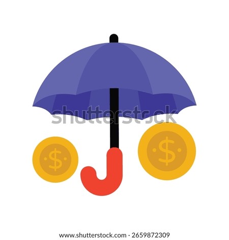 Money Insurance  Flat Vector Icon Eps 10 Files