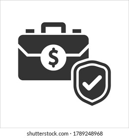 Money Insurance Icon, Vektorgrafik