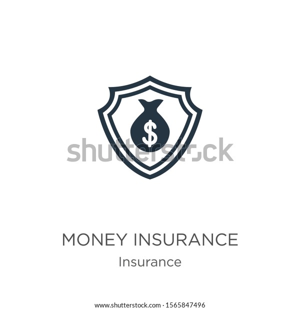 Money insurance icon vector. Trendy flat money\
insurance icon from insurance collection isolated on white\
background. Vector illustration can be used for web and mobile\
graphic design, logo,\
eps10