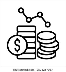 Money Investment Icon Element For Design