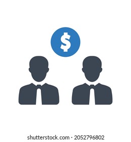 Money investment icon.financial,group (vector illustration)