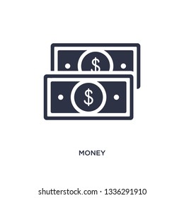 money isolated icon. Simple element illustration from strategy concept. money editable logo symbol design on white background. Can be use for web and mobile.
