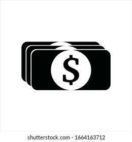 Money isolierte Symbol Vektorillustration Illustration Design. Liniensymbol mit Geldrechnung