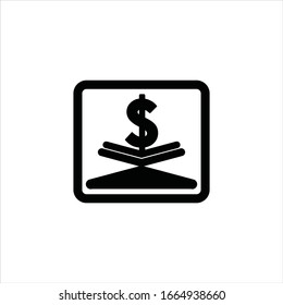 Money isolated icon vector illustration design. Money icon with book theme.