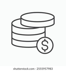 Money isolated icon. vector illustration.