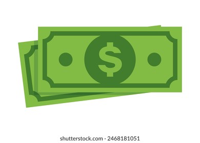 Money isolated on transparent white background, with customizable vector or EPS files.