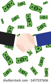 money isolated on white background. illustration vector