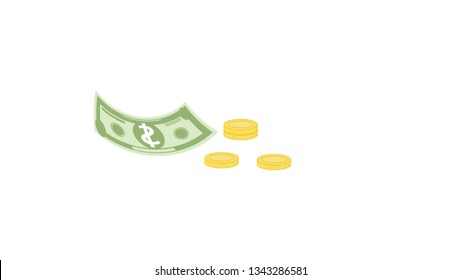 Money isolated vector illustration