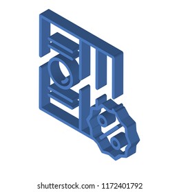 Money isometric left top view 3D icon
