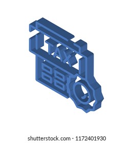 Money isometric left top view 3D icon