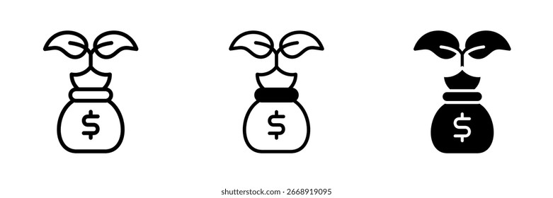 Ilustração de vetor de estilo de ícone múltiplo Money Jar. Ilustração de vetor simples
