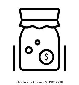 money jar saving coin 