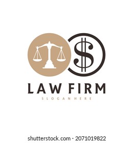 Money Justice logo vector template, Creative Law Firm logo design concepts