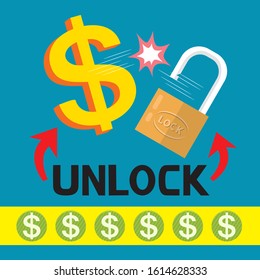 Similar Images, Stock Photos & Vectors of Money And A Key Unlock