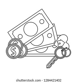 money with keys