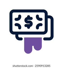 money laundering dual tone icon. vector icon for your website, mobile, presentation, and logo design.