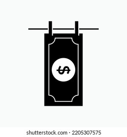 Money Laundering Icon. Economy Crime Symbol - Vector. 