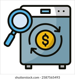 Money Laundering Icon Element For Design