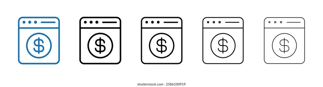 Money laundering icon Outline vector logo for web ui