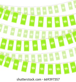 Money laundering illustration. Vector flat
