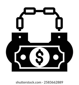 Money Laundering Vector Glyph Icon Vector Design