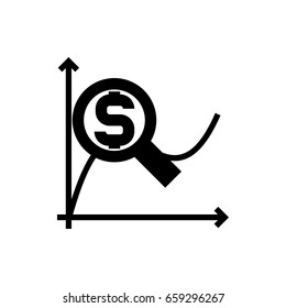money line graph icon