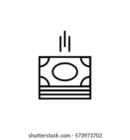 Money line icon, banknotes