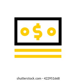 Money line icon. Pixel perfect fully editable vector icon suitable for websites, info graphics and print media.