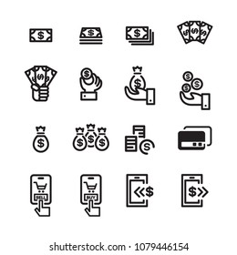 money line icon set 2