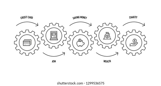 MONEY LINE ICON SET