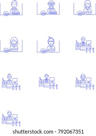 Money- Line Icon Set