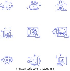 Money- Line Icon Set