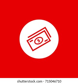 Money line icon vector 